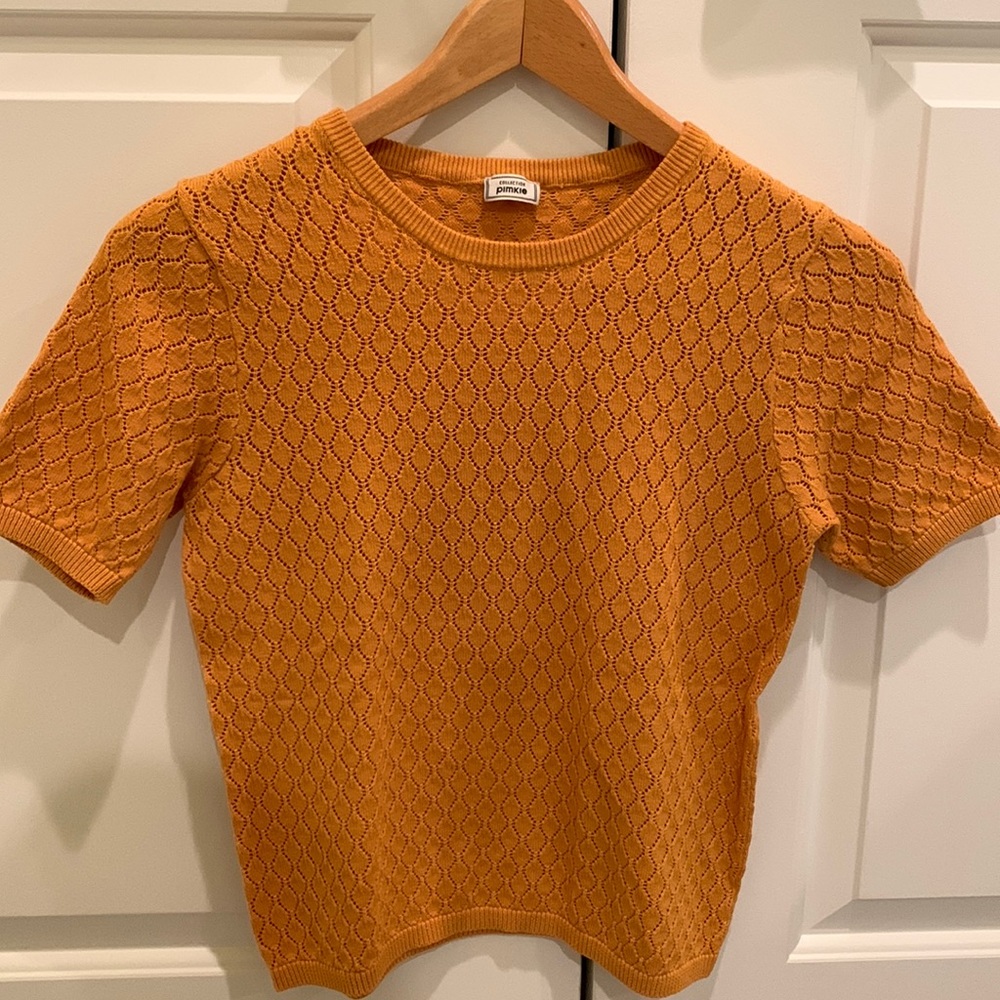 Pimkie Collection Crochet Short Sleeve Top/Sweater Small